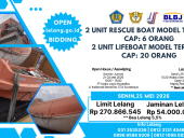 LOT 02 LELANG EKSEKUSI BTD 1 (SATU) 1 (SATU) PAKET ± 2 UNIT RESCUE BOAT MODEL TERBUKA & ± 2 UNIT LIFEBOAT MODEL TERTUTUP