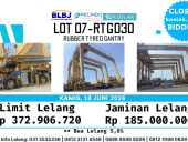 LOT 07 (RTG030) RUBBER TYRED GANTRY