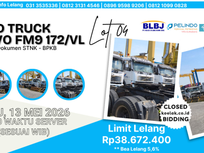 LOT 04 LELANG NON EKSEKUSI SUKARELA HEAD TRUCK 172/VL