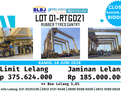 LOT 01 (RTG021) RUBBER TYRED GANTRY
