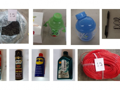 (KPPBC TMP Tanjung Emas) LOT 5 : botol susu bayi, spring for motorcycle parts, black powder, dll