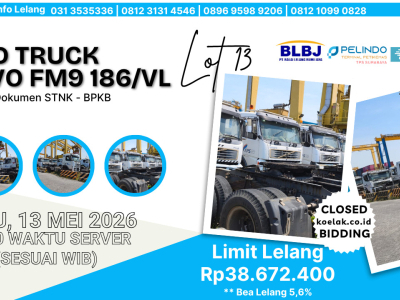 LOT 13 LELANG NON EKSEKUSI SUKARELA HEAD TRUCK 186/VL