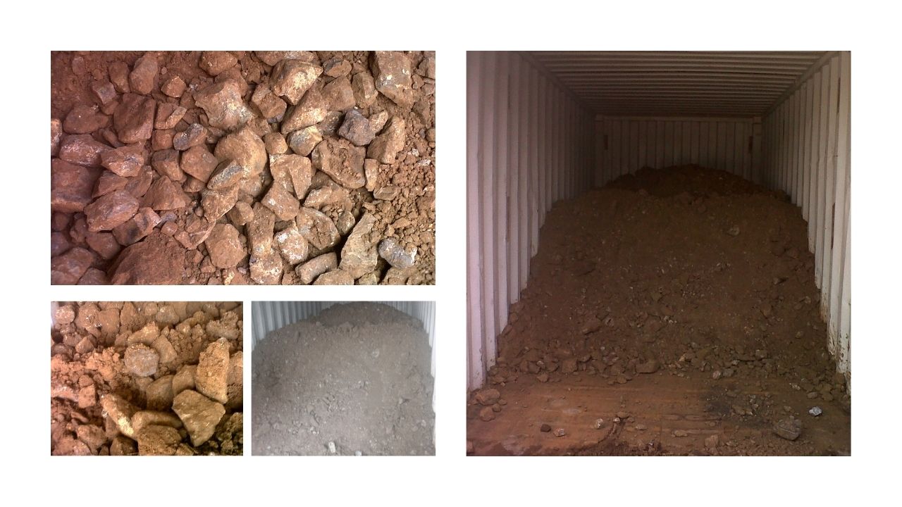 Bea Cukai Priok 6 : Bongkahan Batu bercampur tanah (Biji Krom Jenis Chromite) 5 Container 20feet